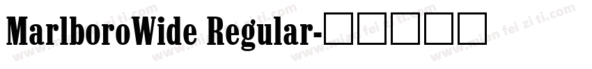 MarlboroWide Regular字体转换
